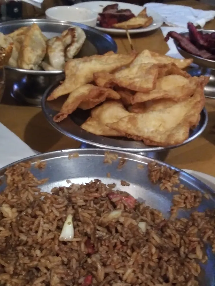 Chicken Fried Rice and Crab Rangoon